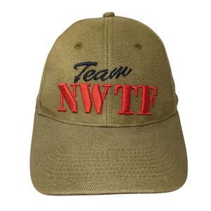Team NWTF Member Strapback Hat Brown One Size Adjustable Embroidered Empire
